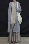 Mutedance 24 Autumn and Winter Flower Dye Wool Shirt MD-MD24FW71-CELADON